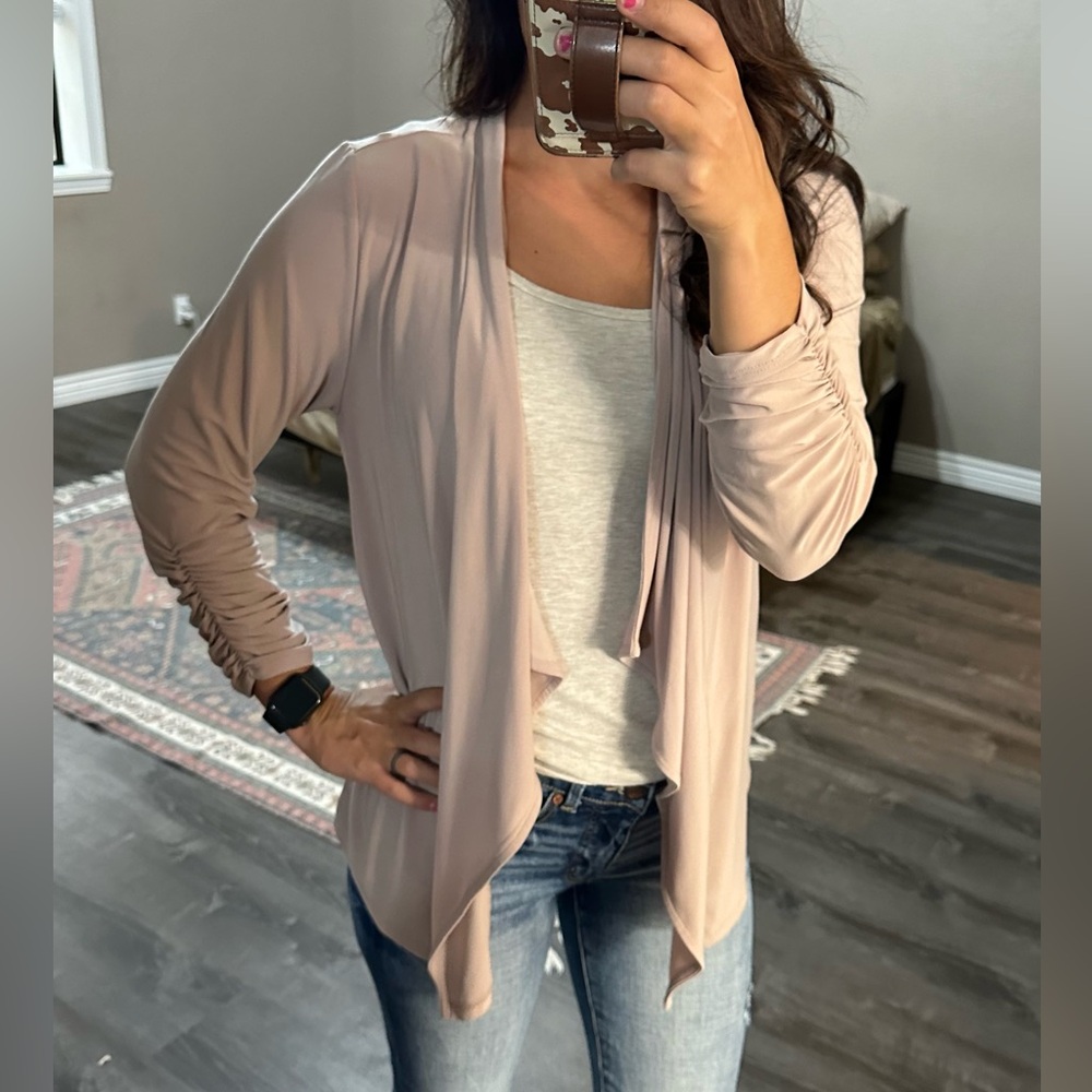 Chaus New York mauve cardigan
